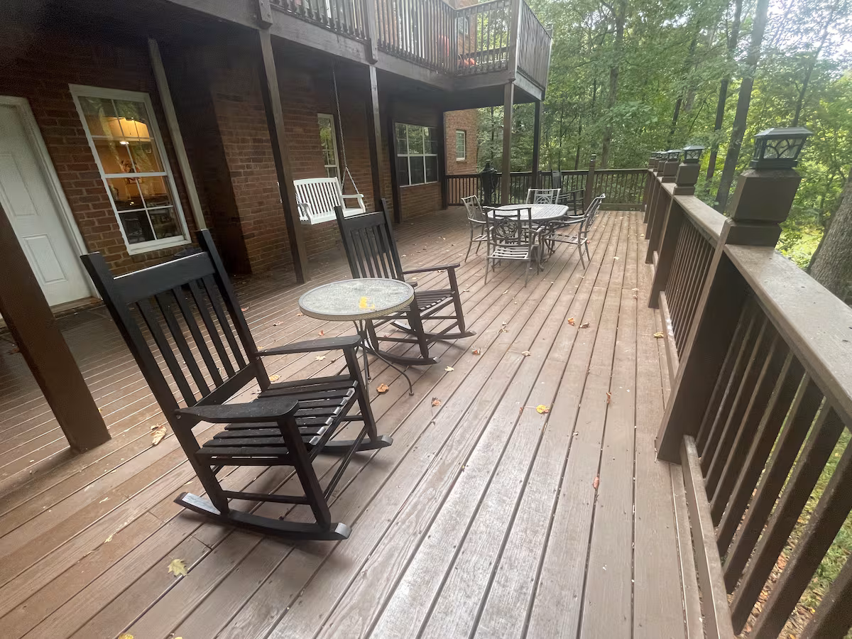 Terrace-level deck
