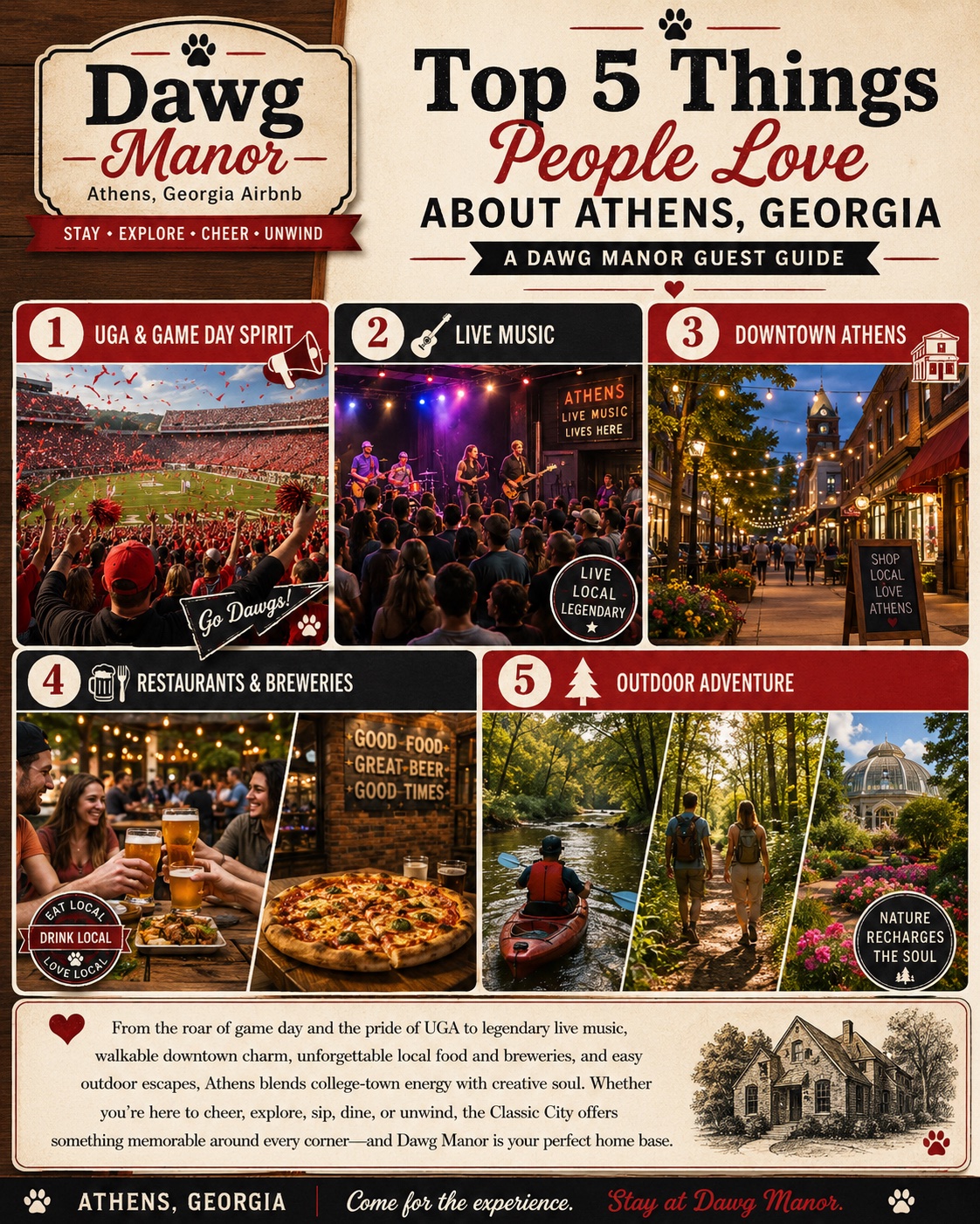 Top 5 things to know about the Athens Dawg Manor